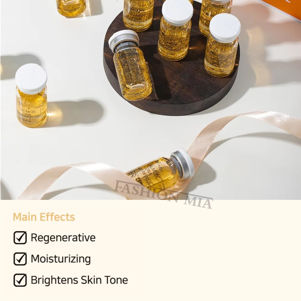 韓国製 8ml サーモンDNAゴールドアンプル スキンブース - Skincare Korea のレビューと価格