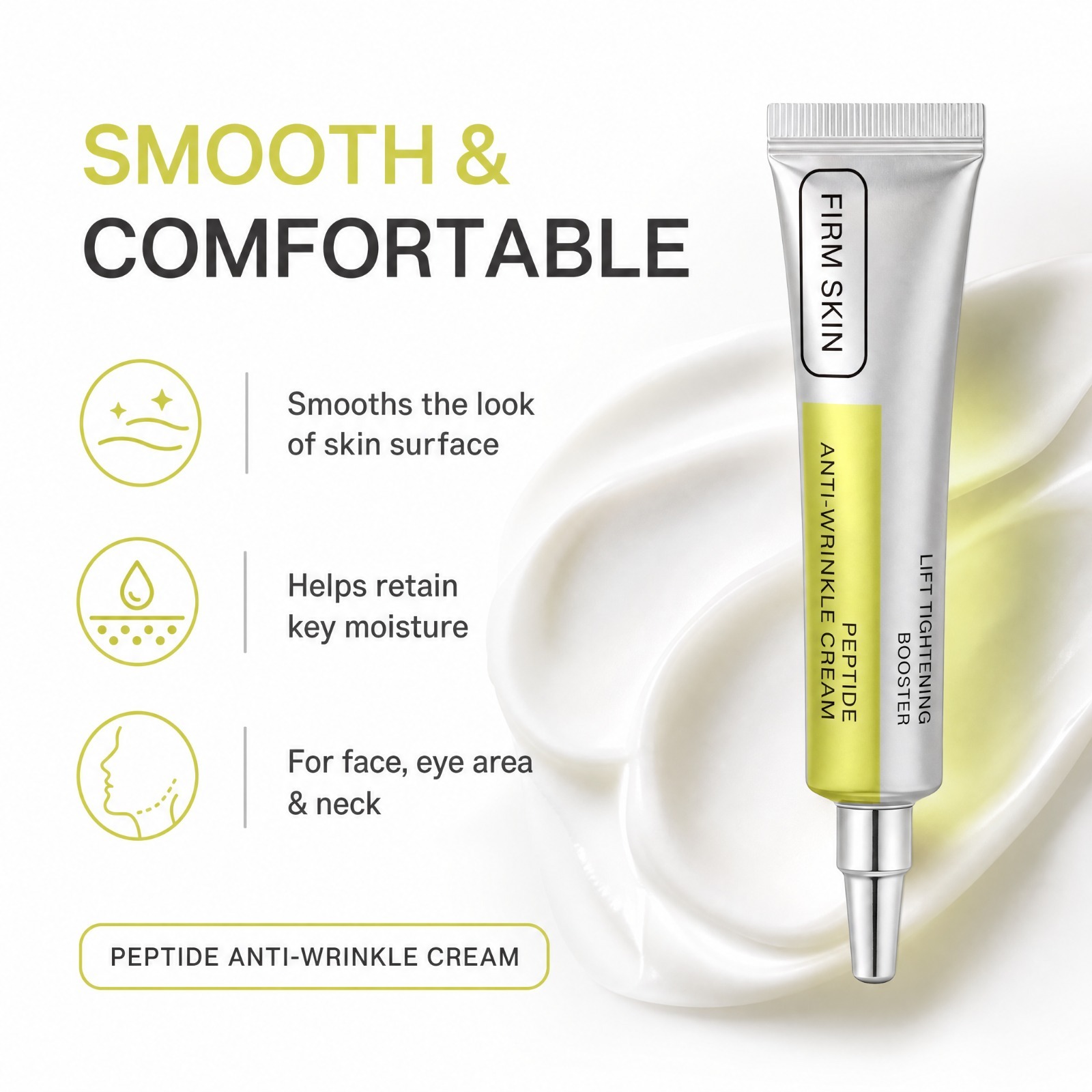 ペプチドレチノールフェイスクリーム、引き締め、なめらか、保湿 - Skincare Skintific のレビューと価格